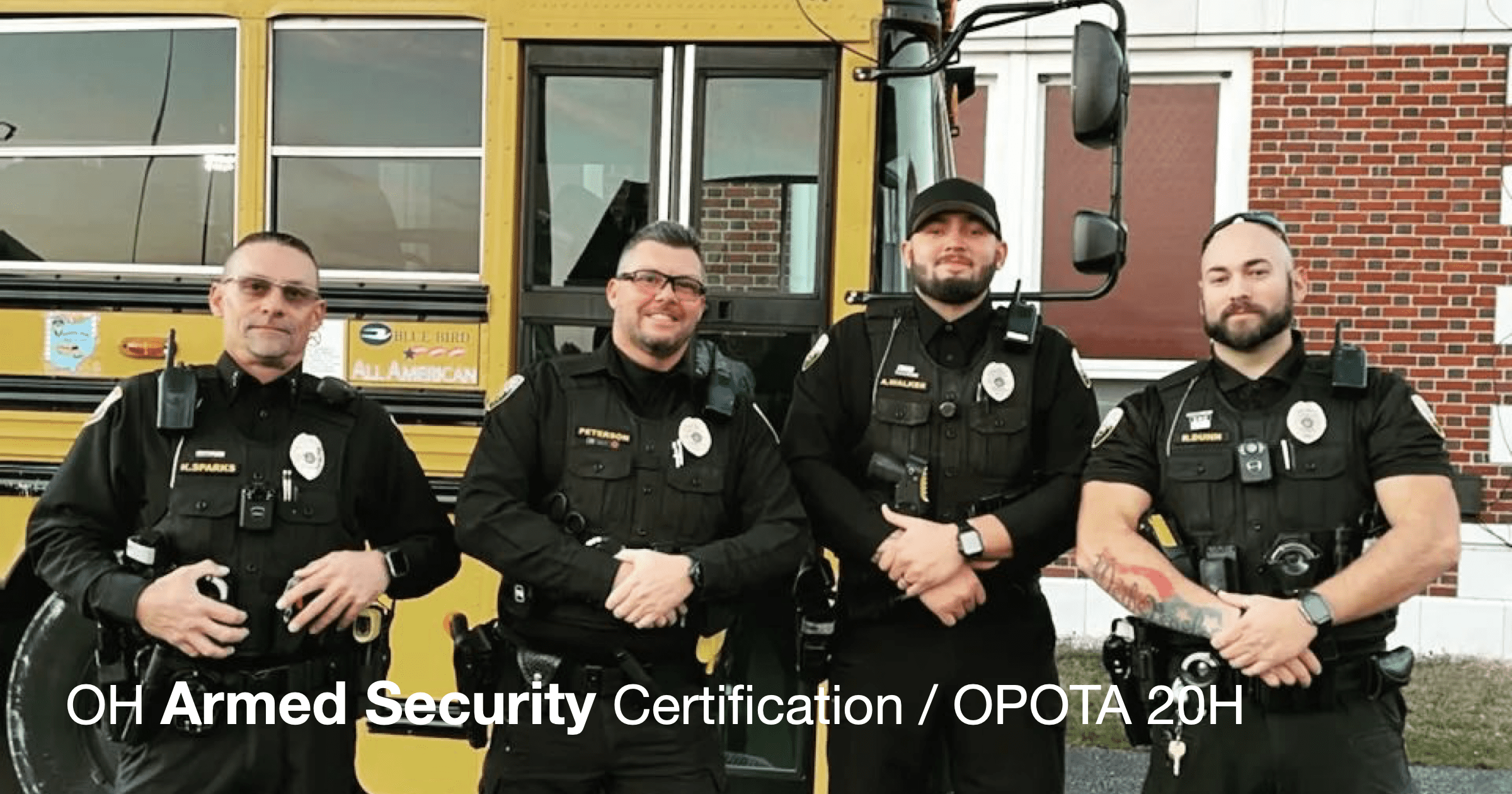 20 Hour OPOTA Course Armed Private Security Firearms Certification